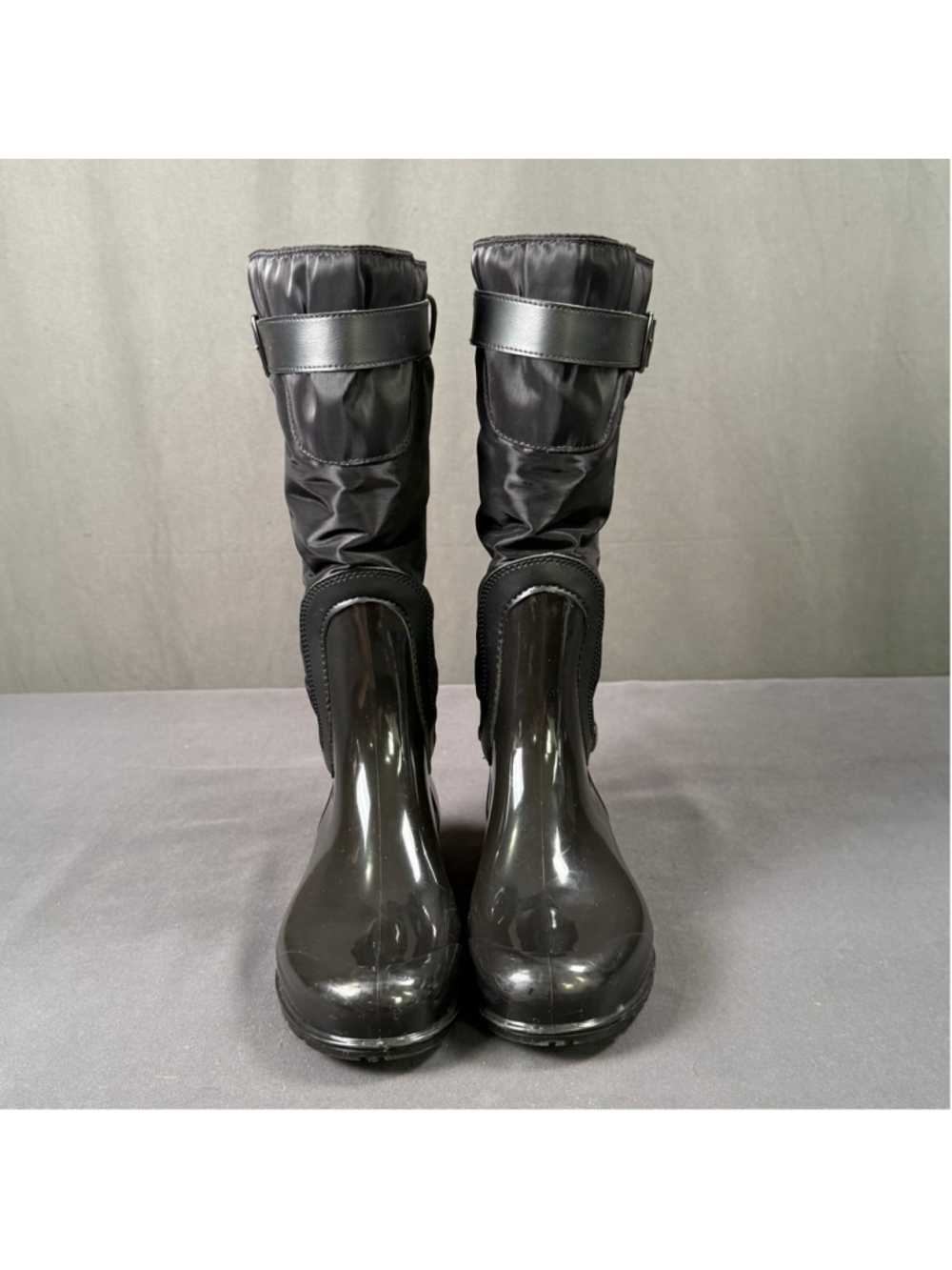 Pajar Rain Boots Women 5.5 Rosemount Waterproof Back Zip Techwear Gorpcore Black - Picture 5 of 13
